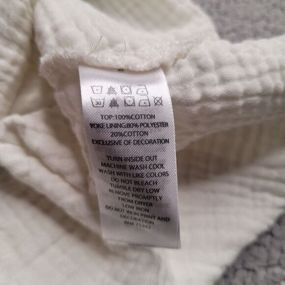 Tahari Dress Girls 3T Cream Textured Lace Floral Embroidery Lace Summer Vacation - Picture 5 of 5